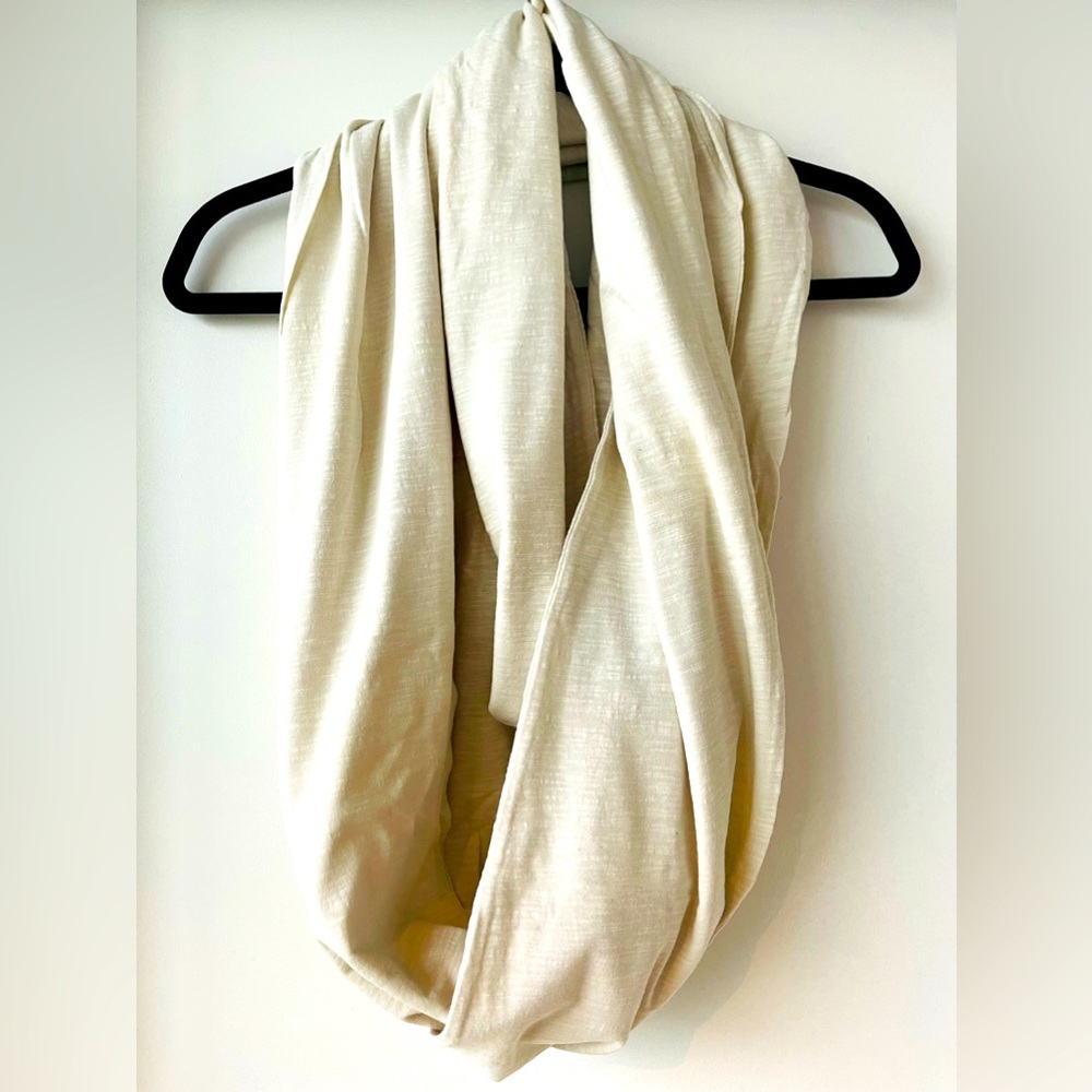 Luxe Casual from your Yoga Mat to Coffee House. T-shirt weight eternity scarf.